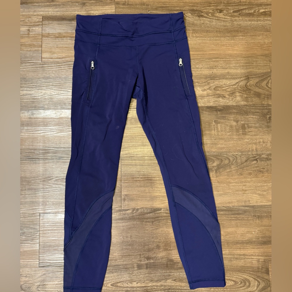 Lululemon blue workout leggings